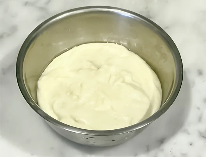 完成したホワイトソースの写真