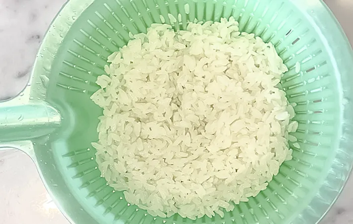 パラパラチャーハンを作る写真