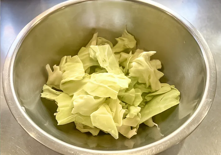 調味料を加える前の写真