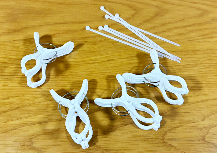 結束バンドの洗濯活用の説明写真（撮影：grapeライフハック編集部）