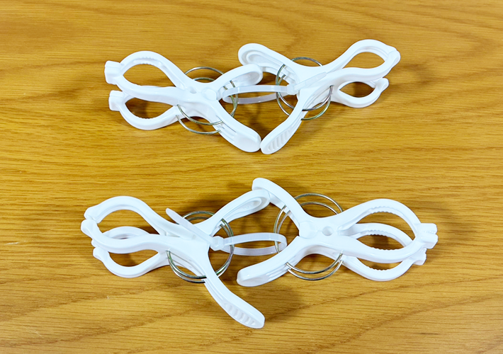 結束バンドの洗濯活用の説明写真（撮影：grapeライフハック編集部）