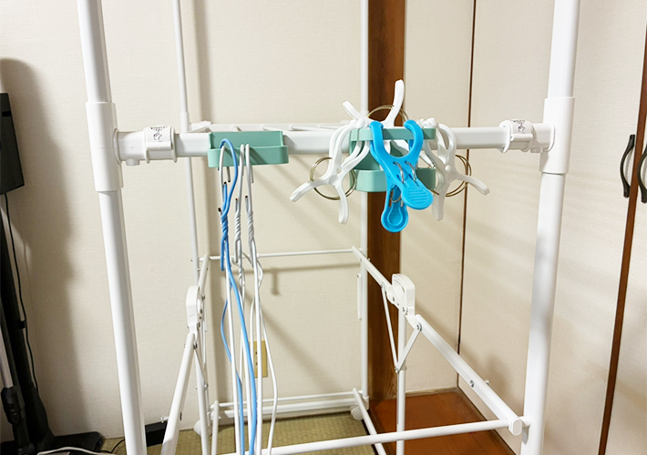 マグネット式傘立ての活用法（撮影：grapeライフハック編集部）