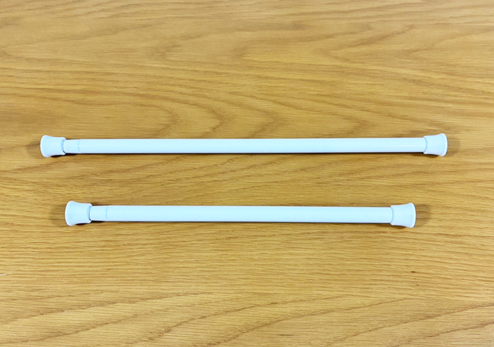 短いつっぱり棒の活用法（撮影：grapeライフハック編集部）