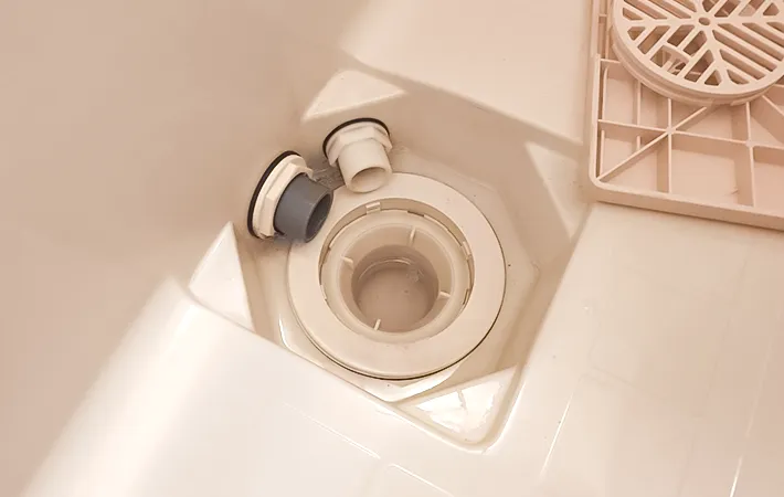 お風呂場の排水口の写真