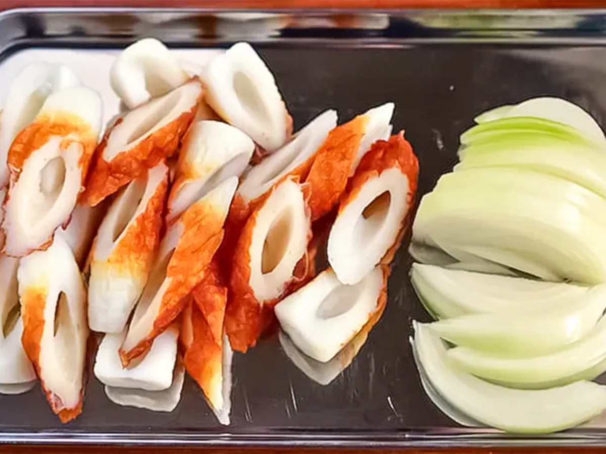 ちくわと玉ねぎの写真（撮影：小泉明代）