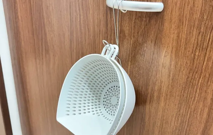 『ニトリ ちりとりザルボウル』の使用写真（撮影：キジカク）