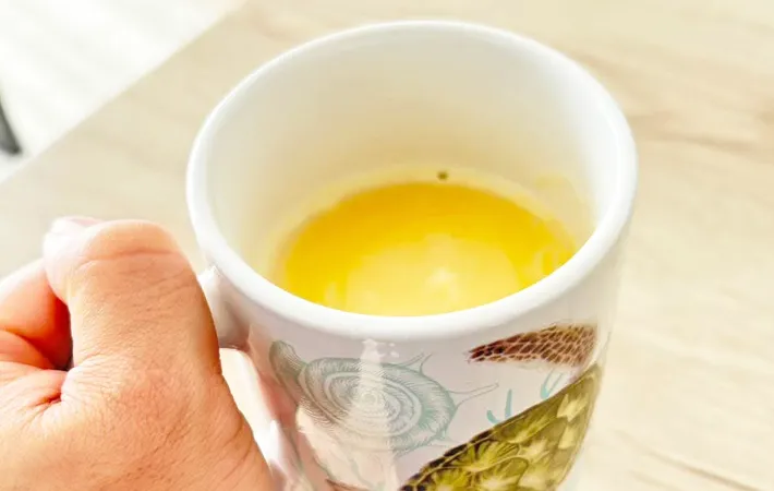 『プッチンプリンホットドリンク』の完成写真（撮影：キジカク）