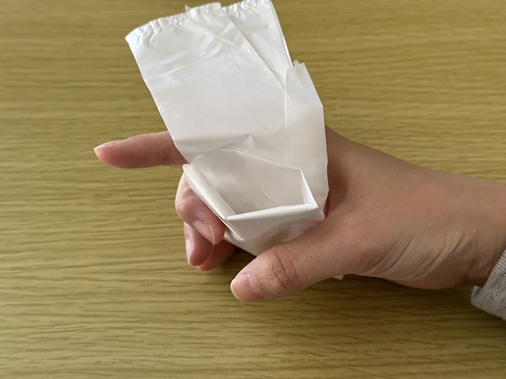 ビニール袋の画像（撮影：grapeライフハック編集部）