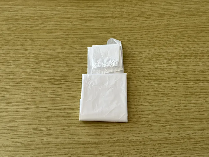 ビニール袋の画像（撮影：grapeライフハック編集部）