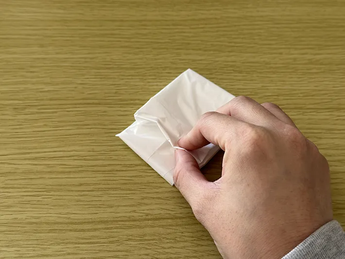 ビニール袋の画像（撮影：grapeライフハック編集部）