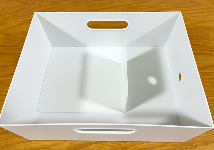 ブックエンドの収納活用の写真（撮影：grapeライフハック編集部）