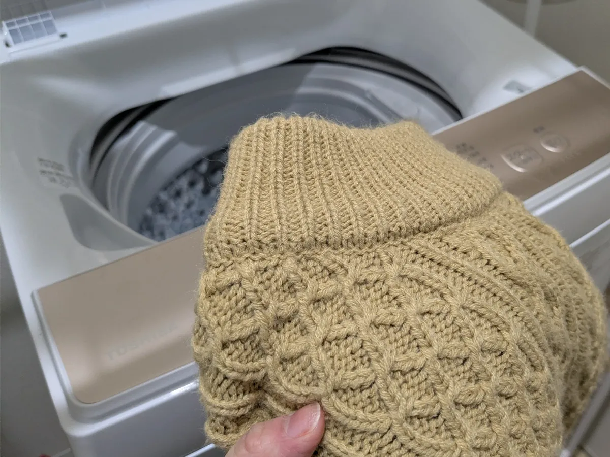 ニットの写真（撮影：grapeライフハック編集部）