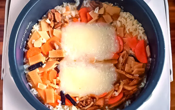 炊き上がりの写真（撮影：小泉明代）