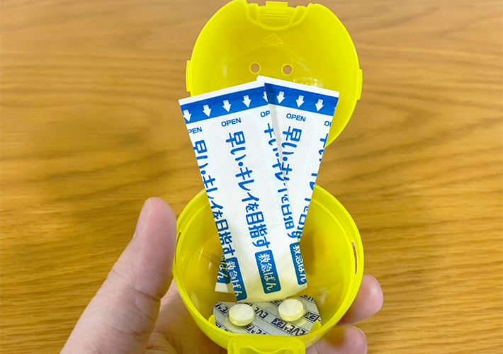 カプセルの活用法（撮影：grapeライフハック編集部）