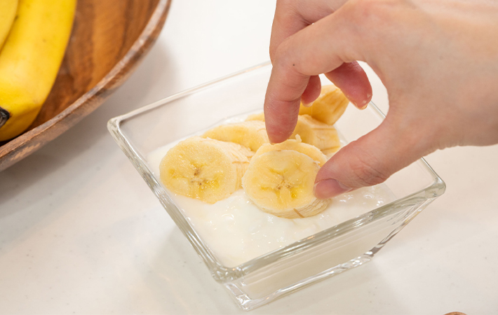 バナナヨーグルトの画像