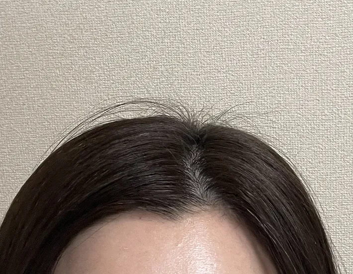 髪の毛の写真（撮影：grapeライフハック編集部）