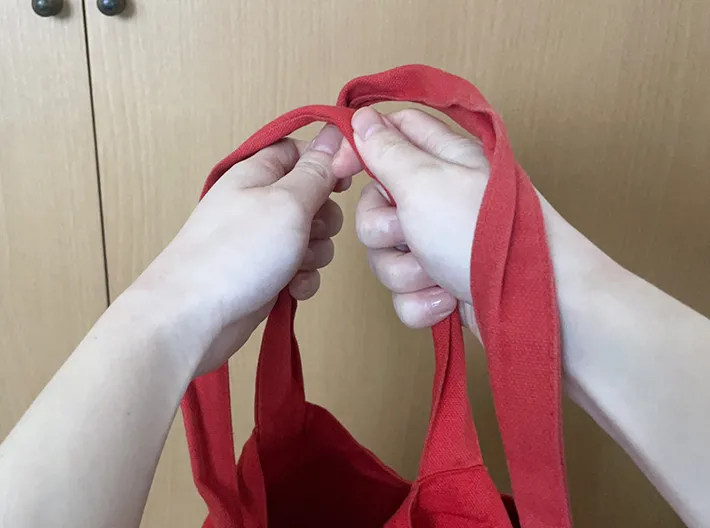 トートバッグの写真（撮影：grapeライフハック編集部）