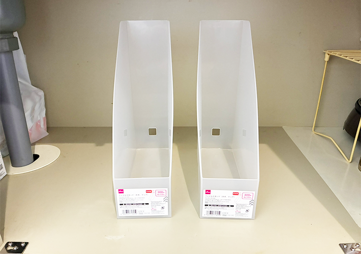 ファイルスタンドの活用法（撮影：grapeライフハック編集部）
