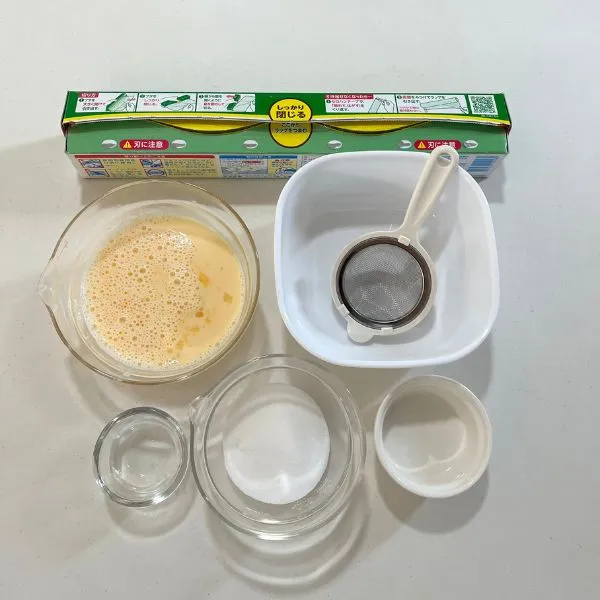 パリパリプリンの材料の写真（撮影：grape編集部）