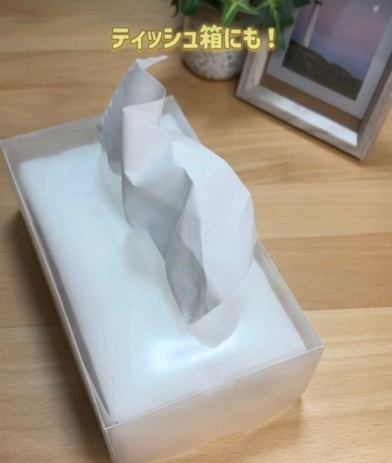 完成したティッシュ箱