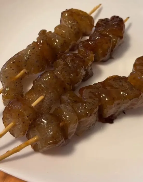 完成した鶏皮風こんにゃく