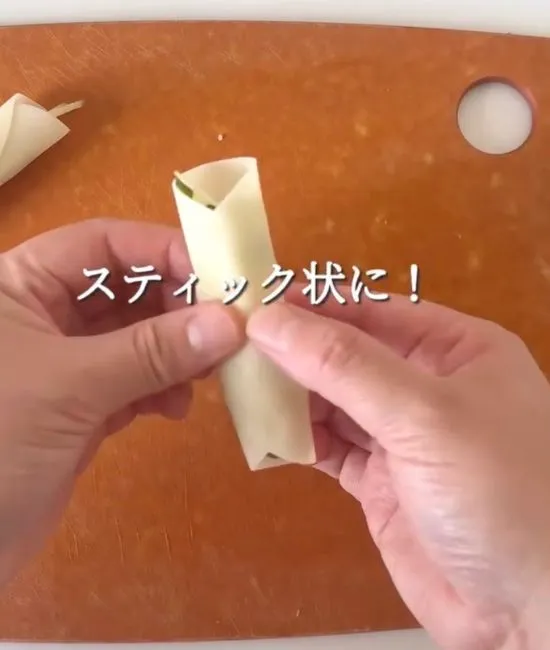 スティック状にした写真