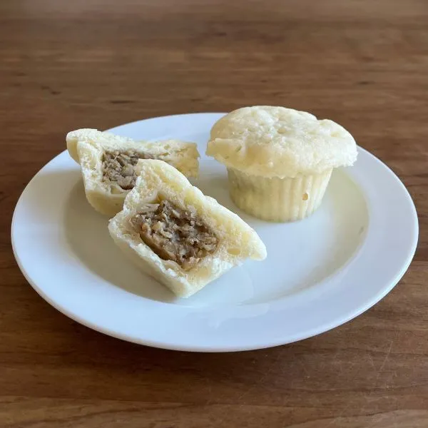 完成した『ふわもち肉まん風』の写真（撮影：grape編集部）