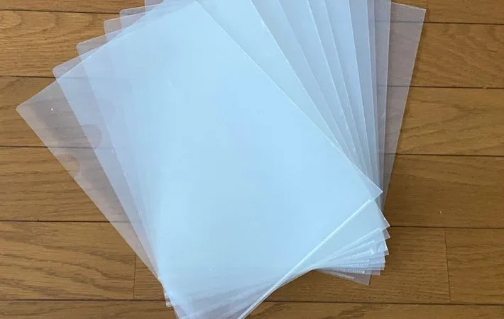 クリアファイルの写真