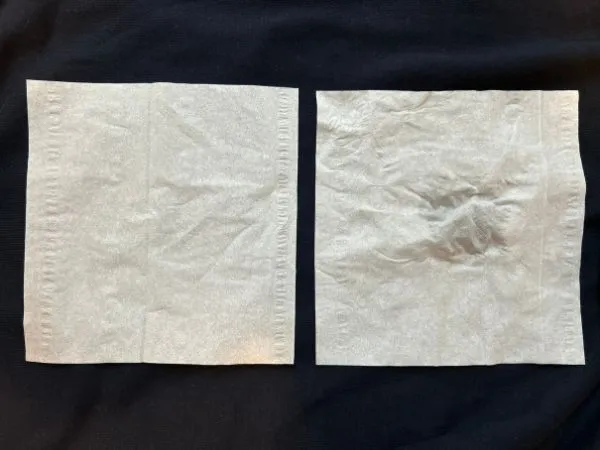 並べられたティッシュ