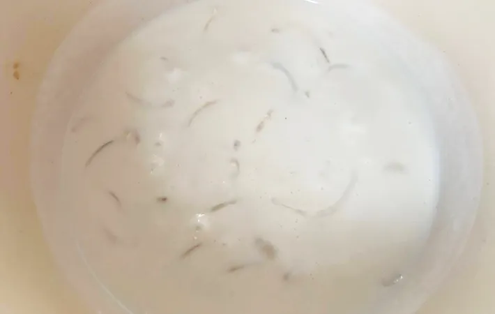 『カニカマ入りクリームグラタン』を作る写真（撮影：エニママ）