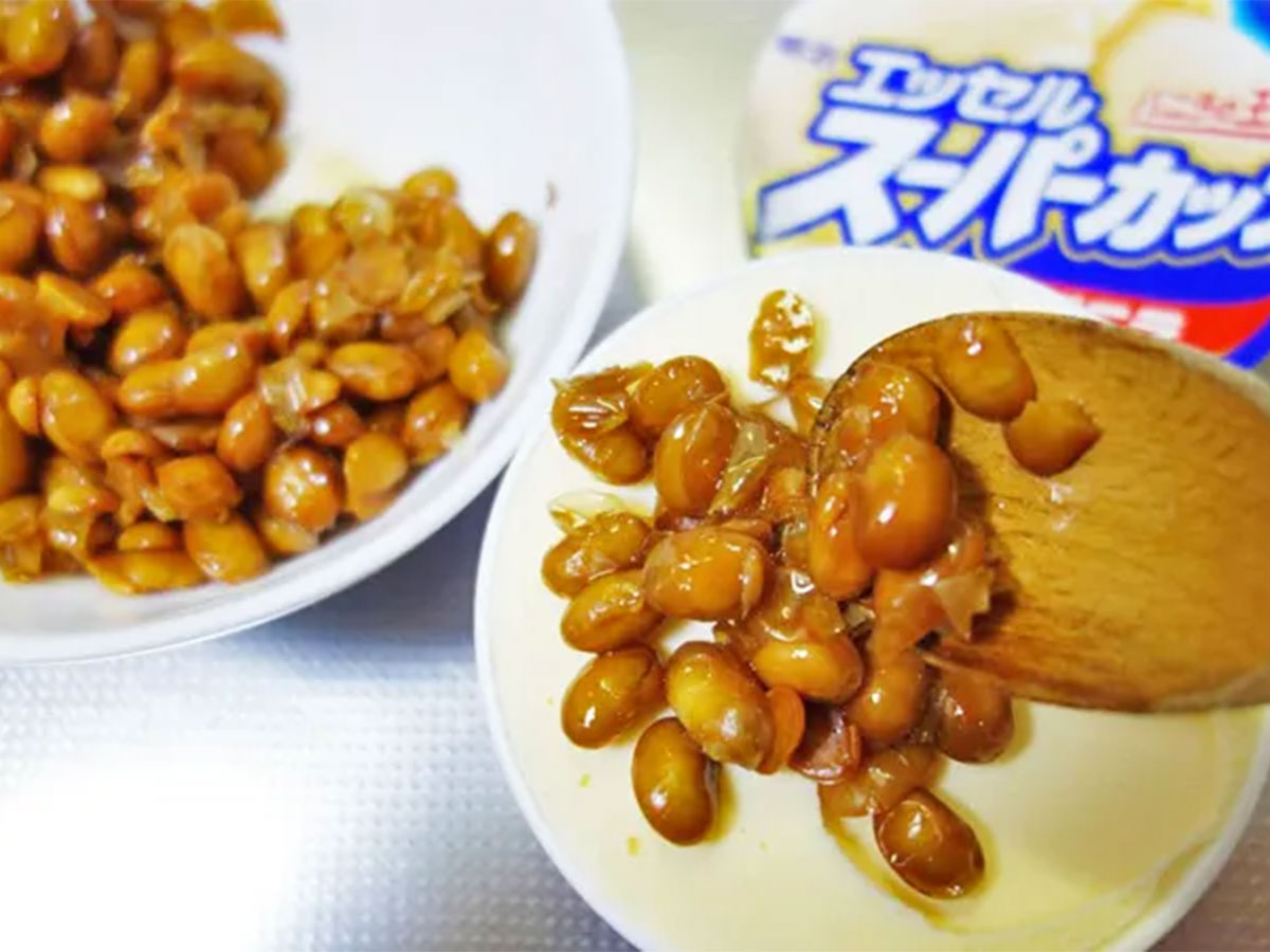 『リメイク豆バニラ』を作る写真（撮影：エニママ）