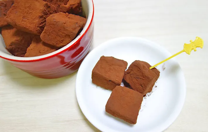 『水切りヨーグルト生チョコ』の完成写真（撮影：エニママ）