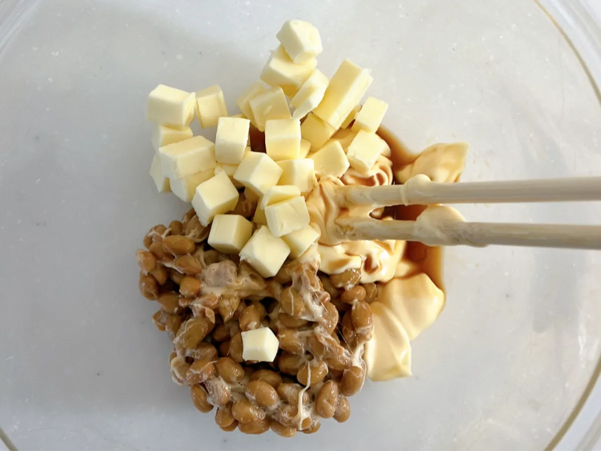 洋風納豆丼の写真（撮影：エニママ）