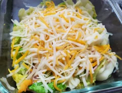 白菜とベーコンのチーズ蒸しの写真（撮影：エニママ）