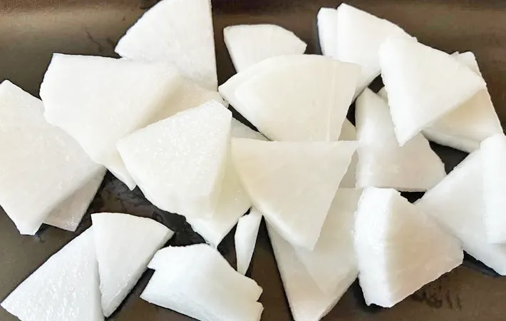 『大根のミルクチーズ焼き』を作る写真（撮影：エニママ）