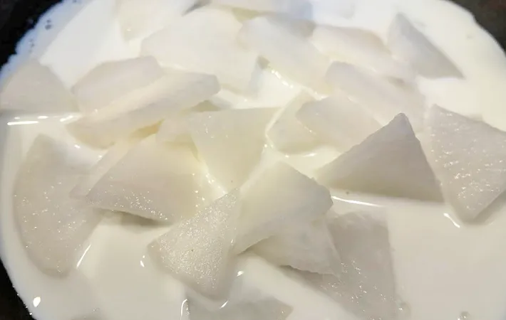 『大根のミルクチーズ焼き』を作る写真（撮影：エニママ）