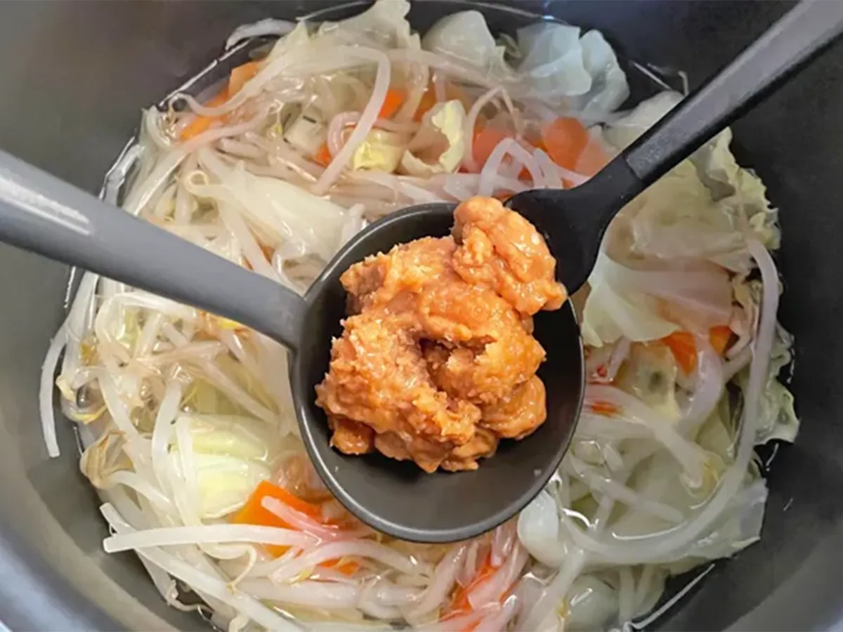 『ピーナッツバターの味噌汁』の作り方の画像（撮影：エニママ）