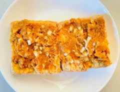 厚揚げピーナッツバターの写真（撮影：エニママ）