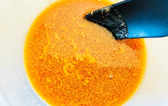 『冷凍ほうれん草副菜』を作る写真（撮影：エニママ）