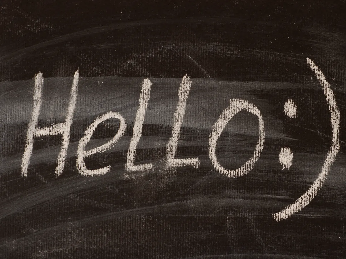 英語の顔文字のイメージ写真