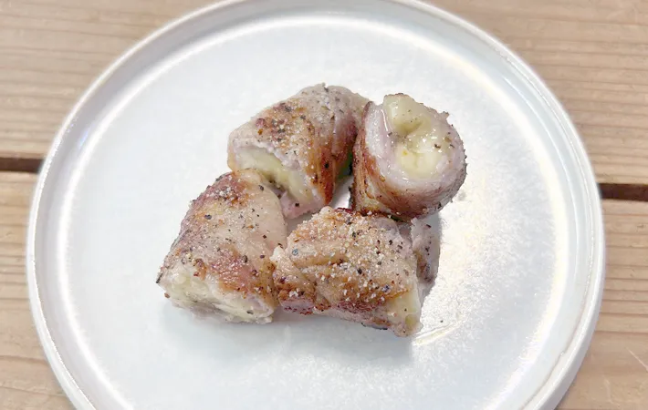 『バナナの肉巻き』の完成写真（撮影：エニママ）