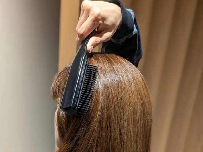 ブラッシングの手順の写真