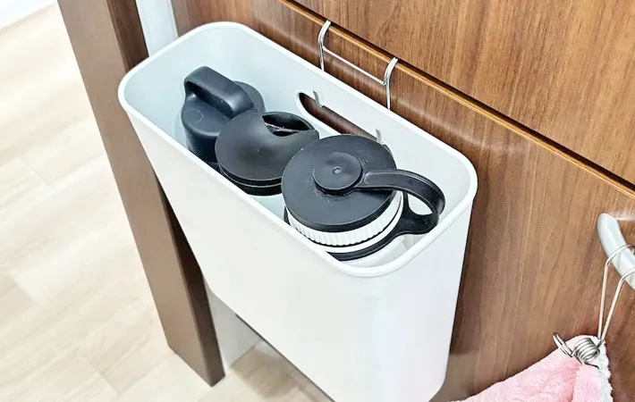 『無印良品 吊るしても使える 薄型収納ケース』の使用写真（撮影：キジカク）