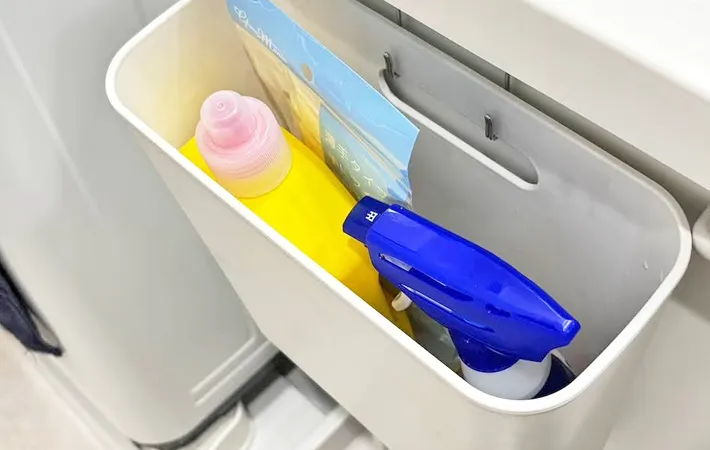 『無印良品 吊るしても使える 薄型収納ケース』の使用写真（撮影：キジカク）