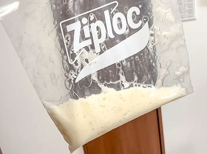 とろろ状になった山芋の写真（撮影：キジカク）