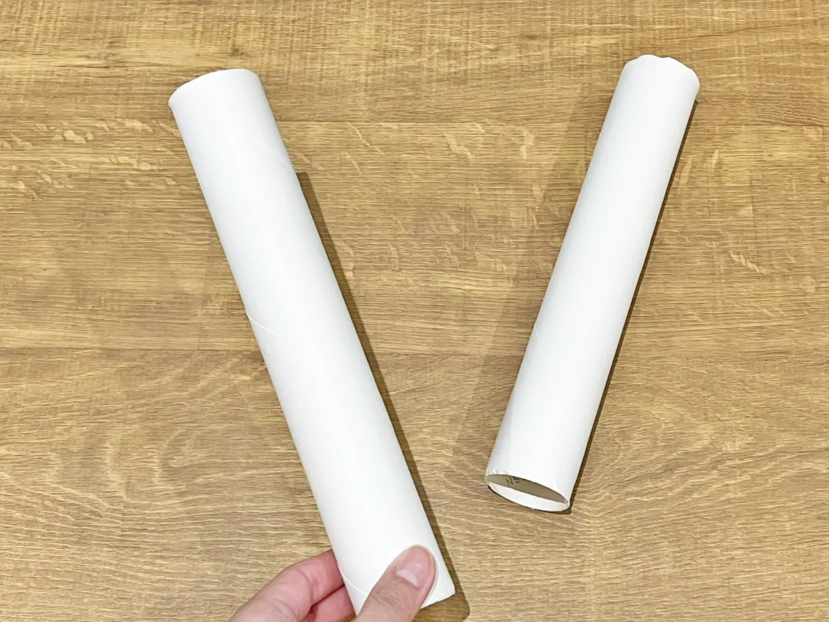 キッチンペーパーの芯の写真（撮影：grapeライフハック編集部）