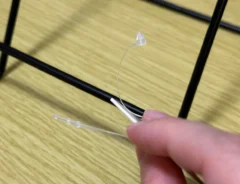 タグをハサミなしで取る画像(撮影:grapeライフハック編集部)