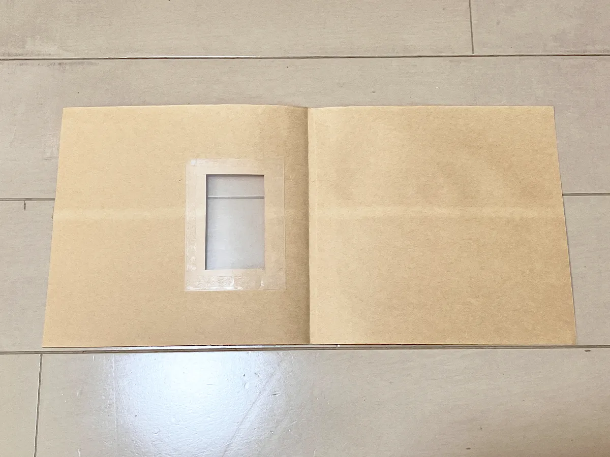 茶封筒でラッピング（撮影：grapeライフハック編集部）