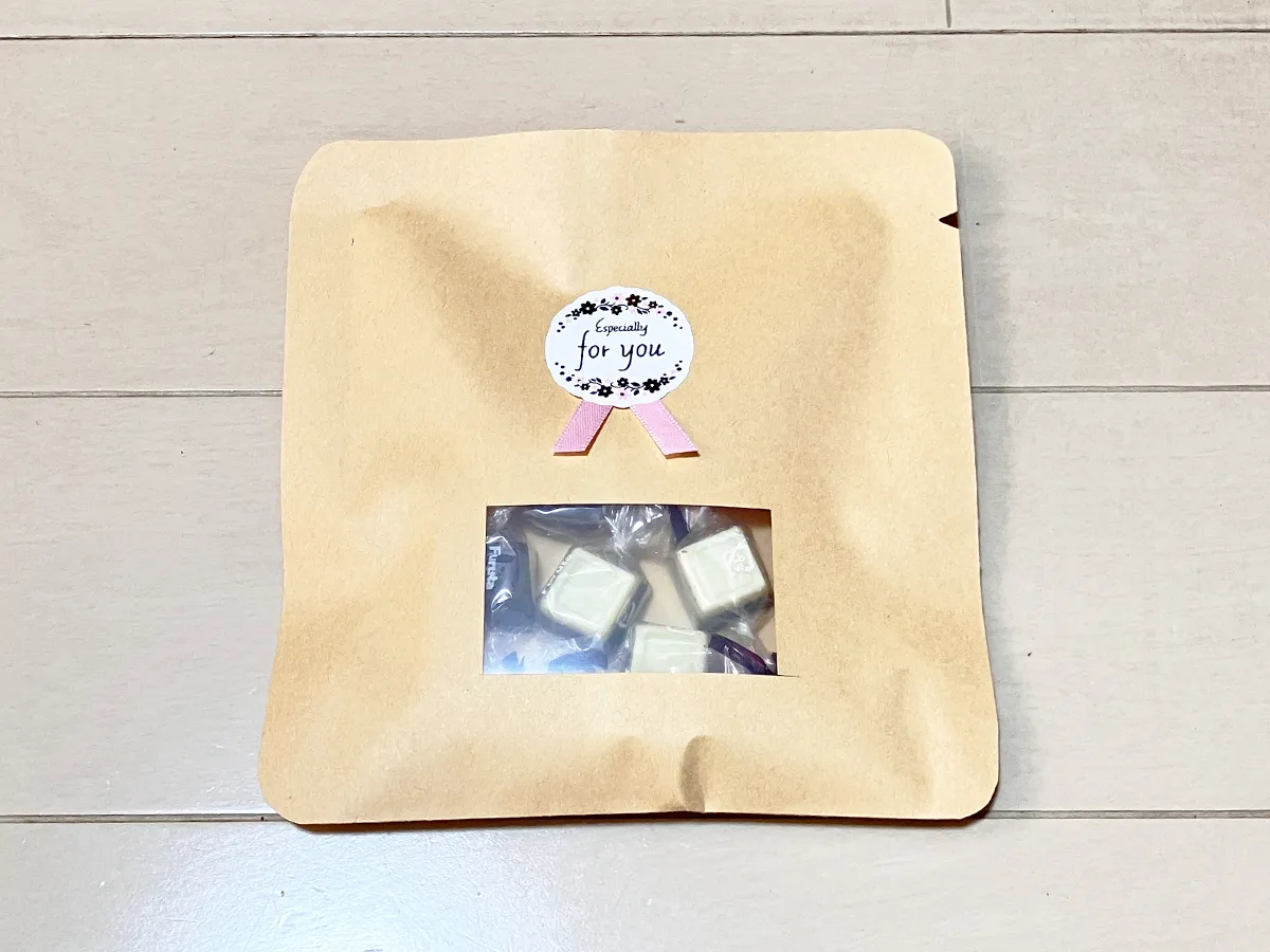 茶封筒でラッピング（撮影：grapeライフハック編集部）