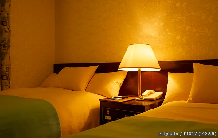 ベッドの写真